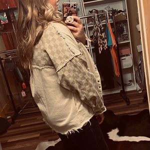 Checkered Shacket